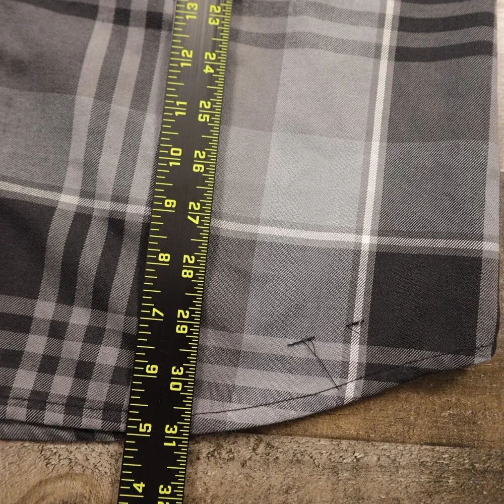 Burton flannel shirt jacket‎ hooded men's medium gray dryride
